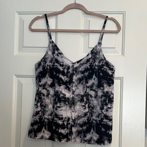 Sanctuary Tie-Dye Camisole in Black and White